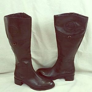 Etienne Aigner Leather Riding Boots